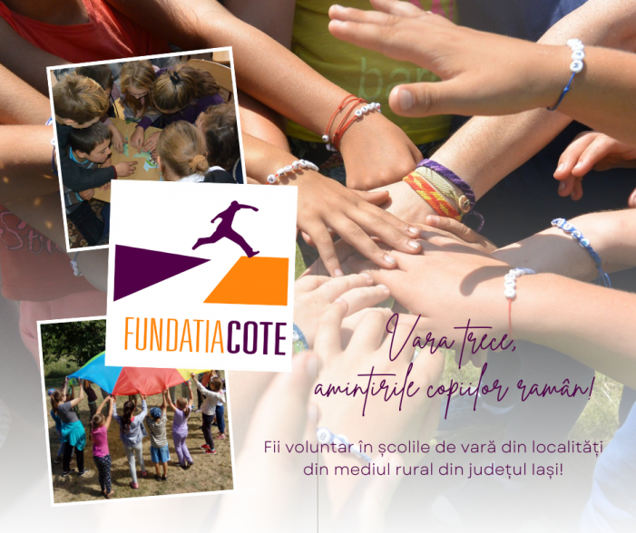 Fundația COTE recrutează voluntari pentru școli de vară în mediul rural