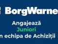 BorgWarner angajează juniori în echipa de Achiziții