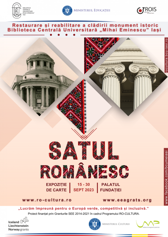 Biblioteca Centrală Universitară „Mihai Eminescu” organizează expoziția de carte „Satul românesc”