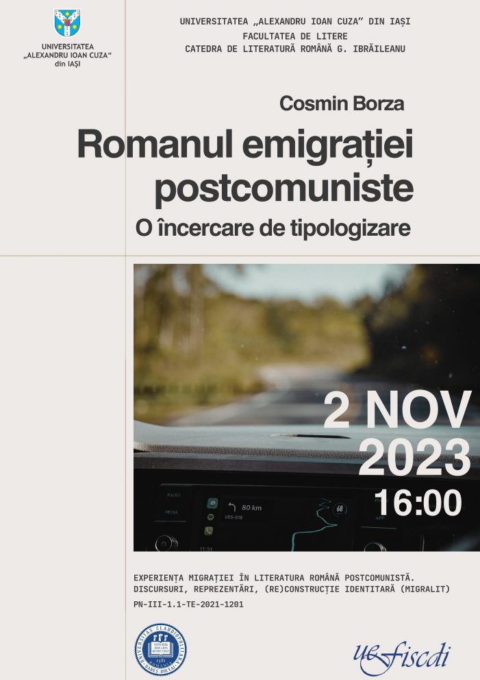 Conferința „Romanul emigrației postcomuniste – o încercare de tipologizare”