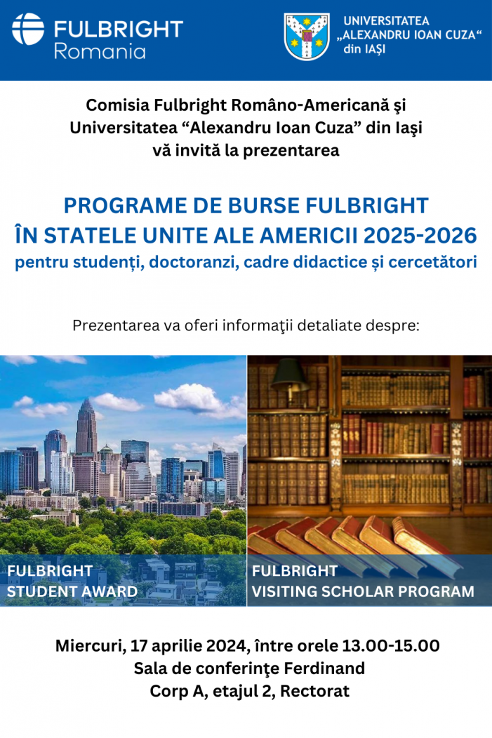 Programe de burse Fulbright 2025-2026 în SUA