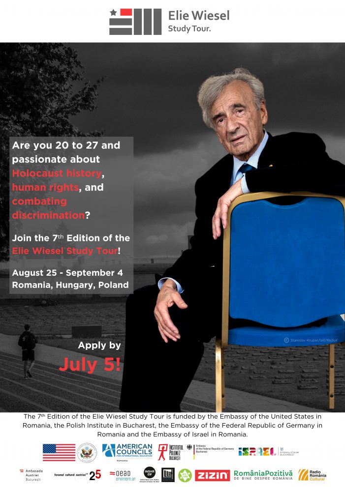 Oportunitate pentru studenți: Turul de Studiu Elie Wiesel 2024, ediția a VII-a