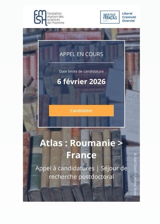 Apel la candidaturi – Programul Atlas România – Franța