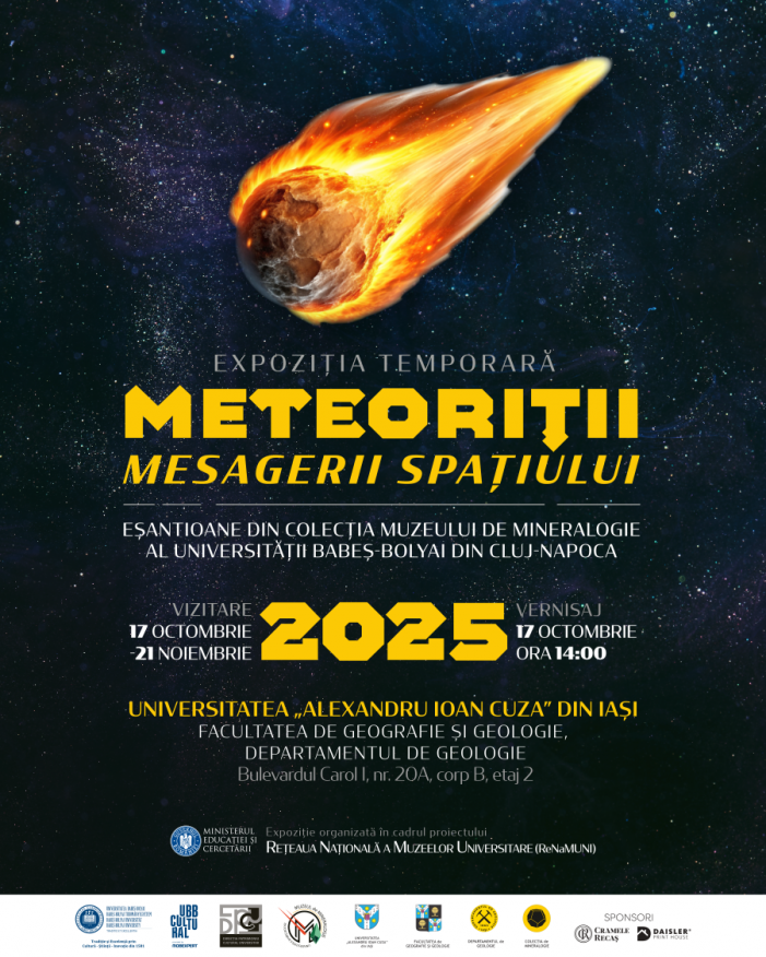 Expoziția „Meteoriții – mesagerii spațiului” la UAIC