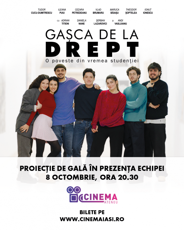 Lansarea filmului „Gașca de la Drept” la Iași, în prezența distribuției