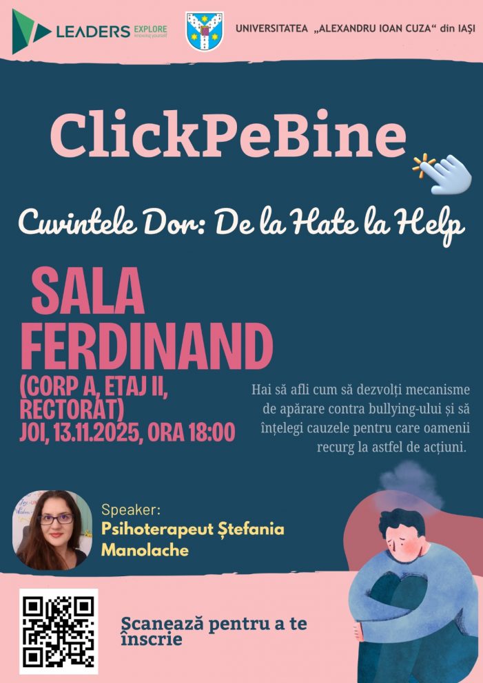 Workshop interactiv „Cuvintele Dor: De la Hate la Help”