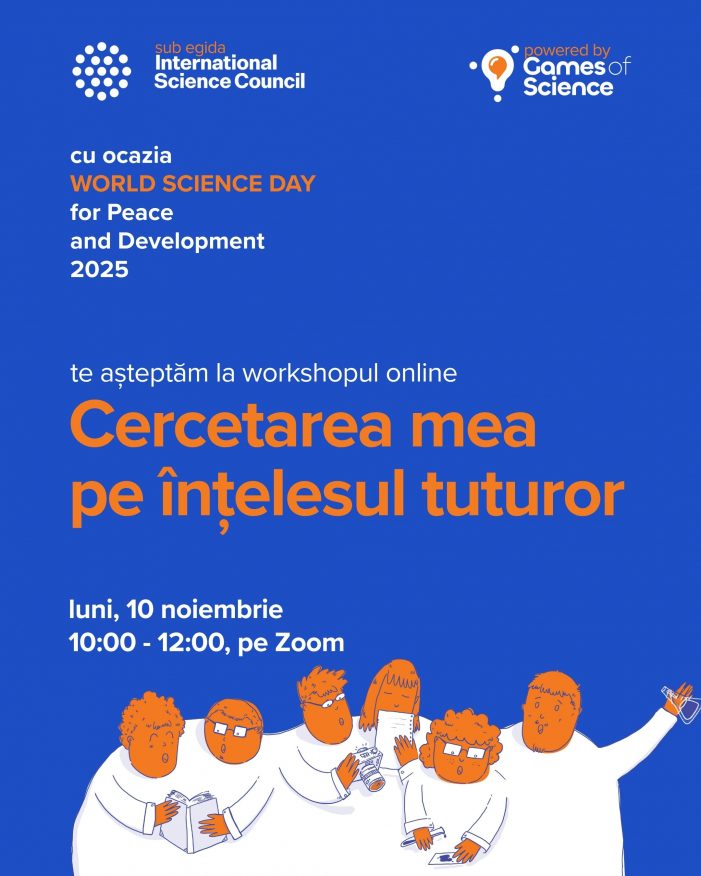 Workshop online „Cercetarea mea pe înțelesul tuturor”