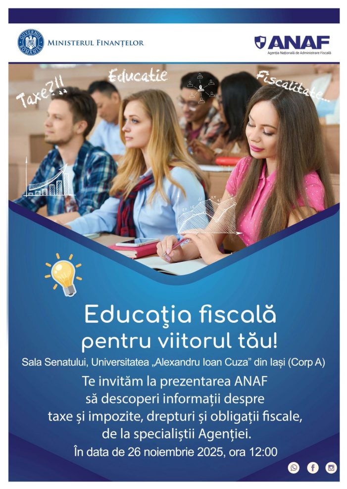 Campania „Educația fiscală pentru viitorul tãu!”