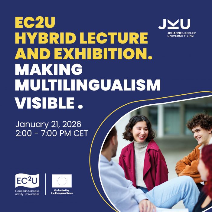 Prelegere și expoziție hibridă „MehrSPRACHigkeit sichtbar machen!” („A face multilingvismul vizibil!”)