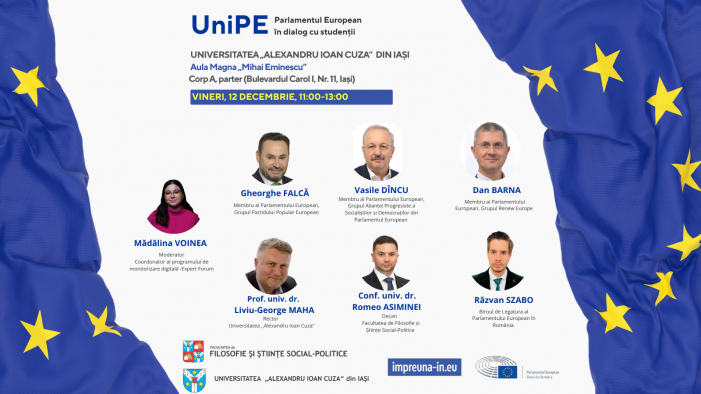 Dezbaterea „Dezinformarea și inteligența artificială – rolul UE în combaterea acestui fenomen”