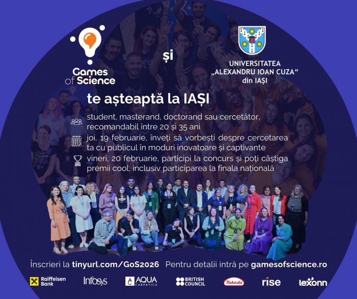 Începe a cincea ediție a Games of Science, acum cu discursuri și mai scurte!