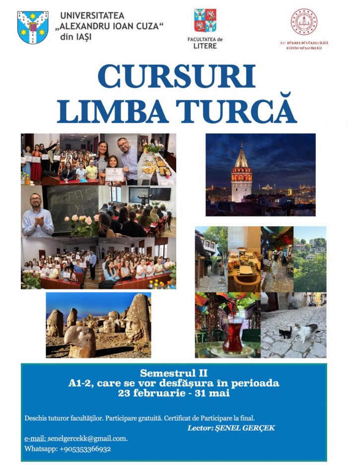 Cursuri de limba turcă și turca otomană pentru studenții UAIC