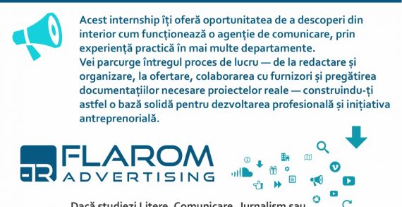 Oportunitate de internship pentru studenți la Flarom Advertising