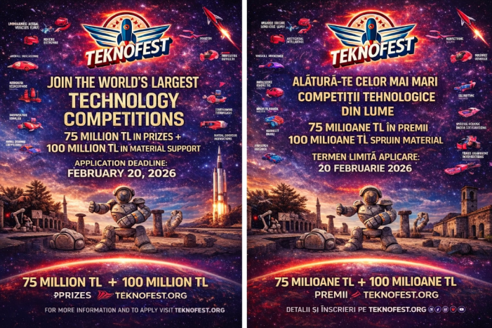 Înscrieri deschise la Festivalul TEKNOFEST