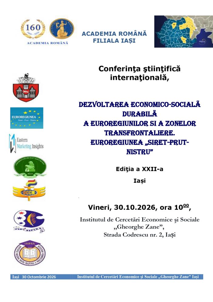 Conferința internațională „Dezvoltarea Economico-Socială Durabilă a Euroregiunilor și a Zonelor Transfrontaliere”