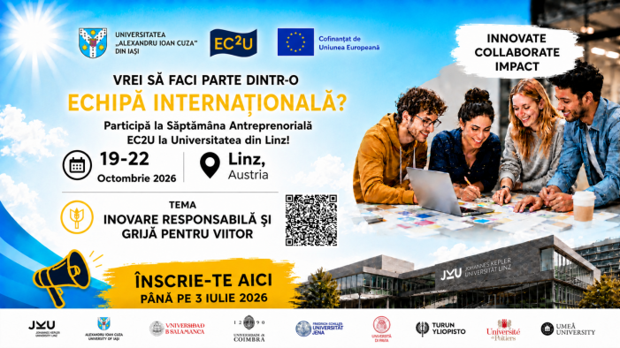 Înscrieri deschise la cea de-a 6-a ediție a Săptămânii Antreprenoriale EC2U de la Linz (19–22 octombrie 2026)