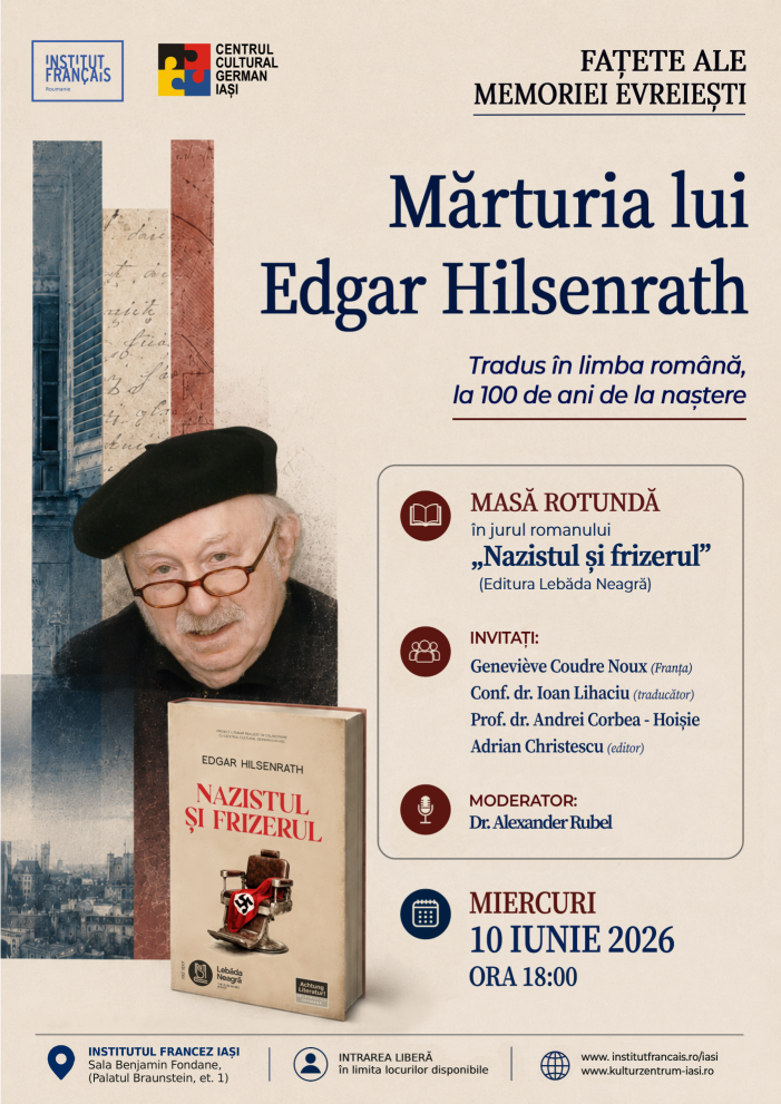 Mărturia lui Edgar Hilsenrath. Tradus în limba română, la 100 de ani de la naștere