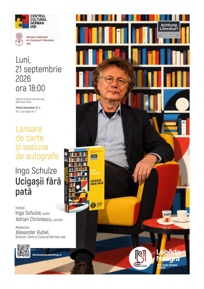 Centrul Cultural German din Iași lansează volumul „Ucigașii fără pată” de Ingo Schulze
