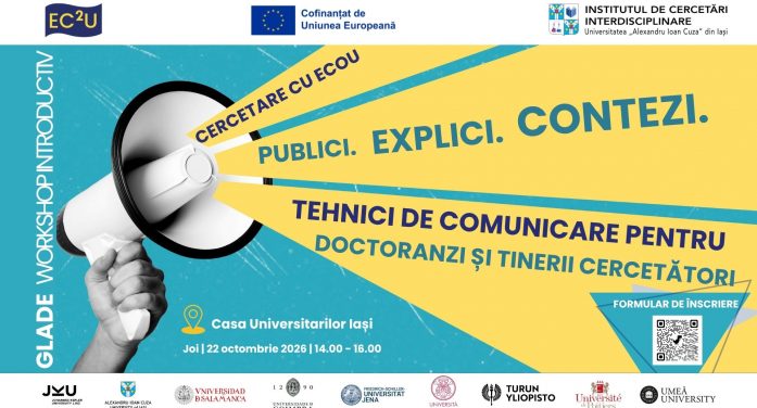 Cercetare cu ecou: cum îți transformi cercetarea într-un mesaj relevant pentru comunitate. Workshop pentru tineri cercetători