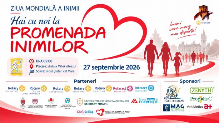 Hai să mergem împreună pentru sănătatea inimii! UAIC, partener la Promenada Inimilor