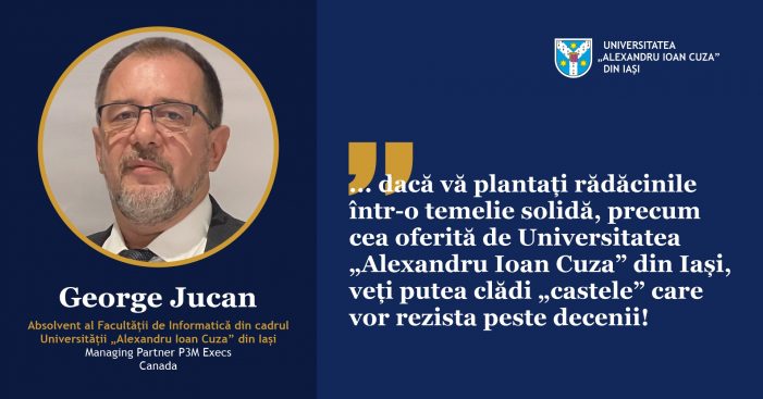 De la absolvenți, pentru studenți| George Jucan, despre rolul formării universitare