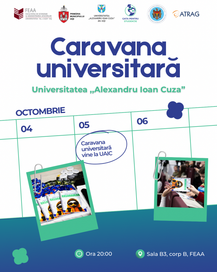 Caravana universitară organizată de ATRAG Iași vine la FEAA