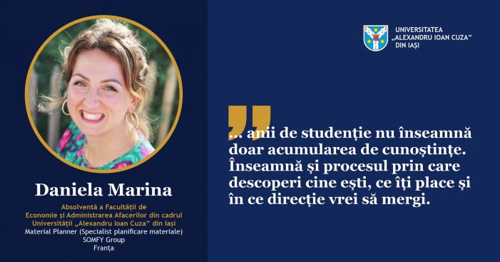 De la absolvenți, pentru studenți | Daniela Marina, despre construirea propriului drum profesional
